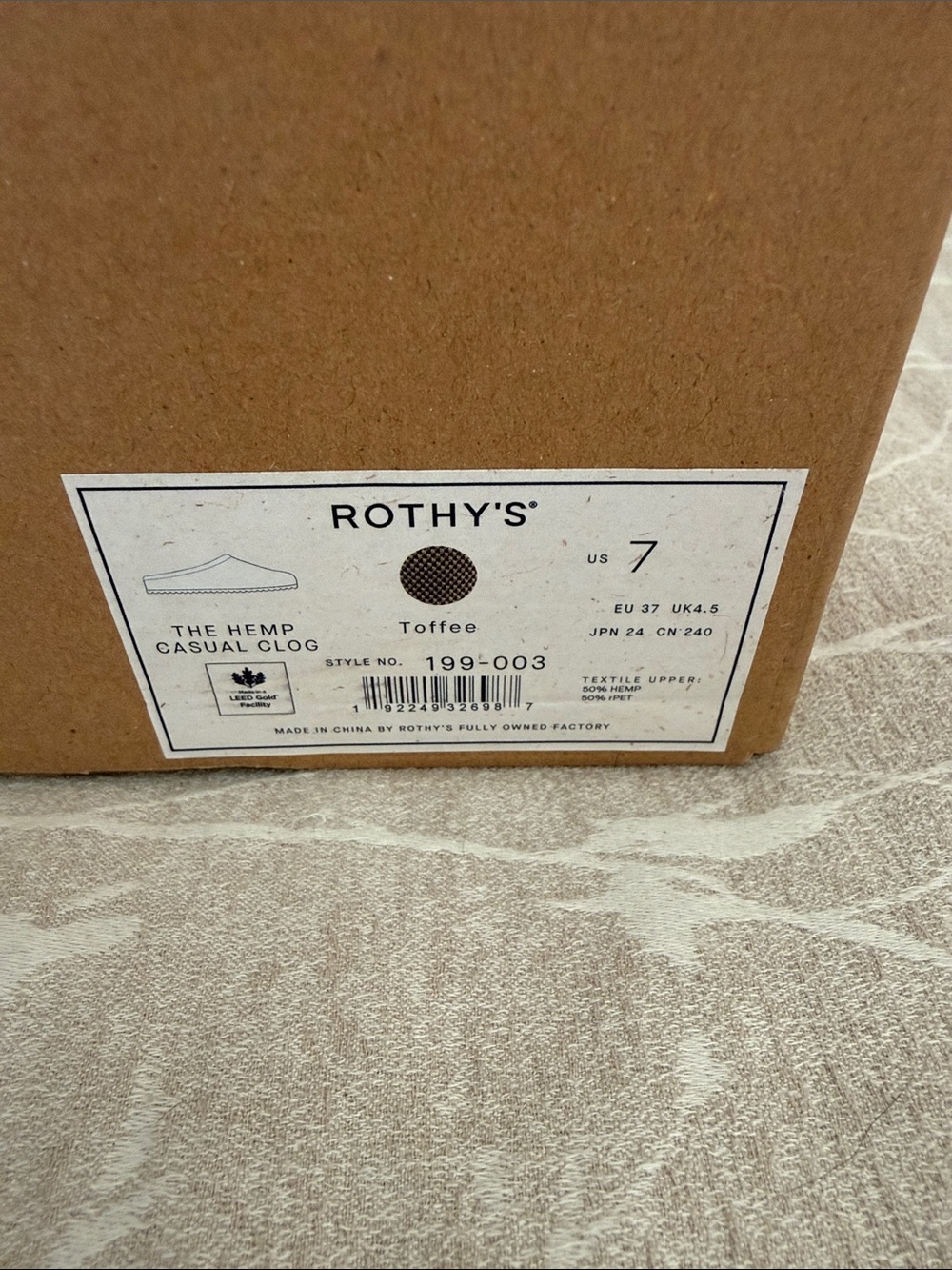 Rothy’s The Hemp Casual Clog Size 7 NWT - Picture 8 of 8